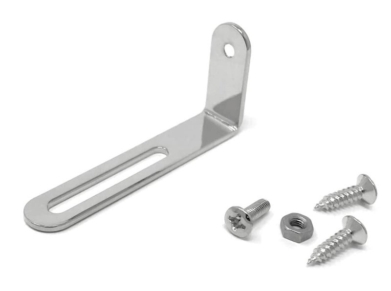 Vintage Forge Chrome Pickguard Mounting Bracket compatible with Gibson Epiphone Les Paul Electric Guitar with Screws LPB20-CHR - Image 1